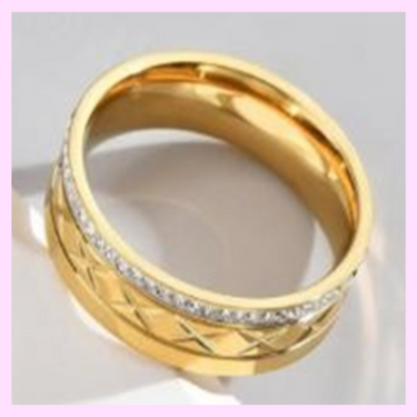 Lustrous Layers, Stainless Steel Ring, 14K Gold, Gold Plating, Buy Lustrous Layers Online